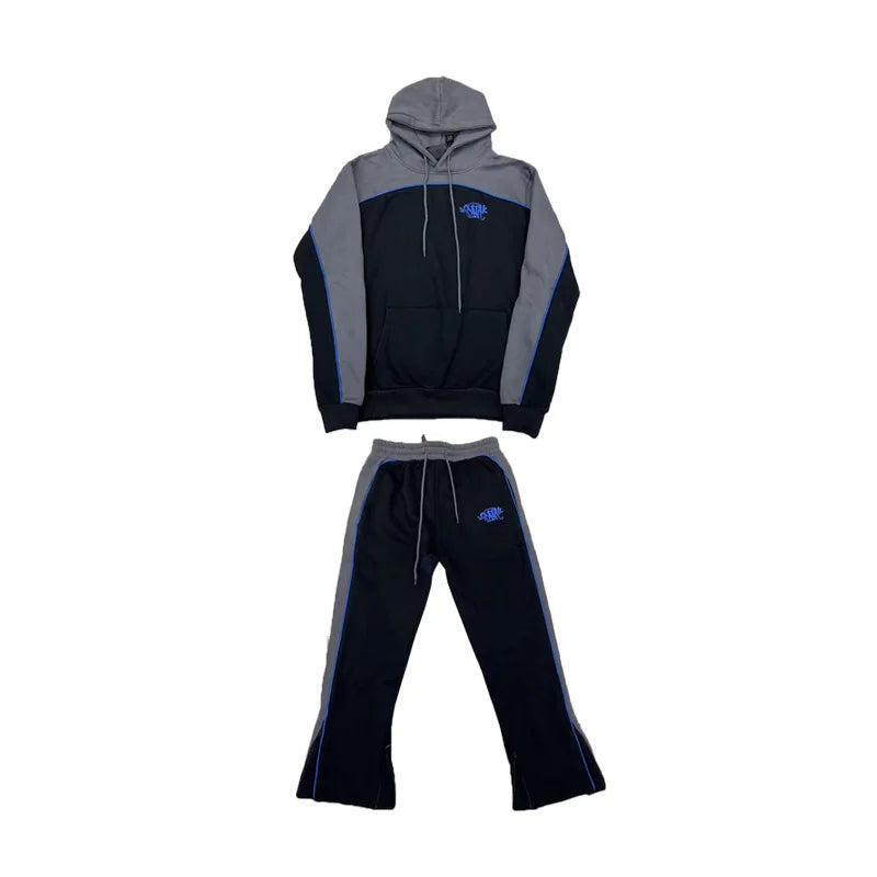 Premium Unisex Color Block Hoodie & Jogger Tracksuit Set