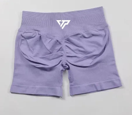 Women's Seamless Sports Bra & High Waist Gym Shorts 2-Piece Activewear Set