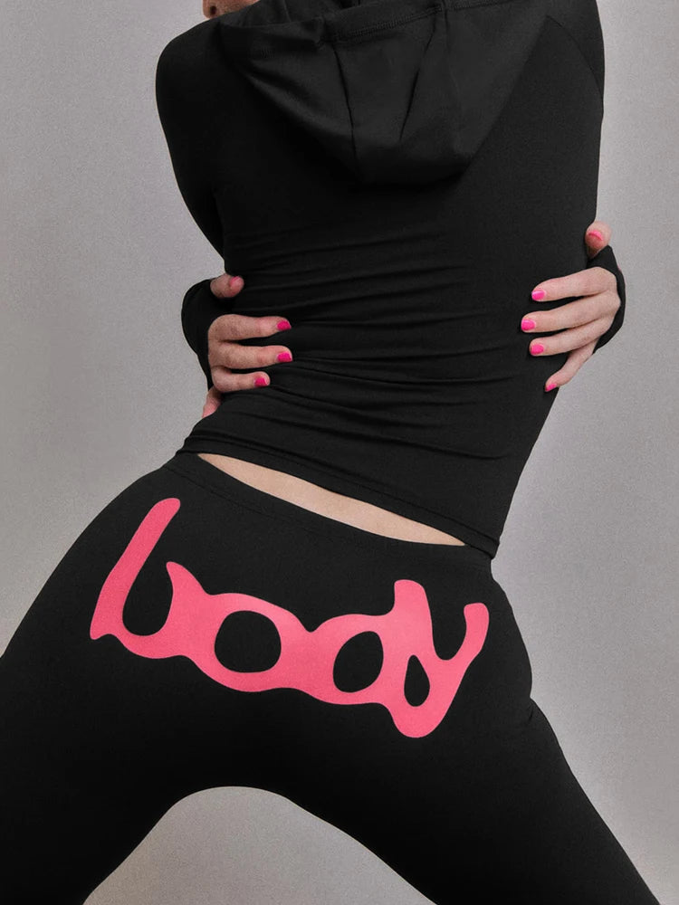 Women's Hooded 2-Piece Tracksuit Set – Zip Jacket & Matching Leggings