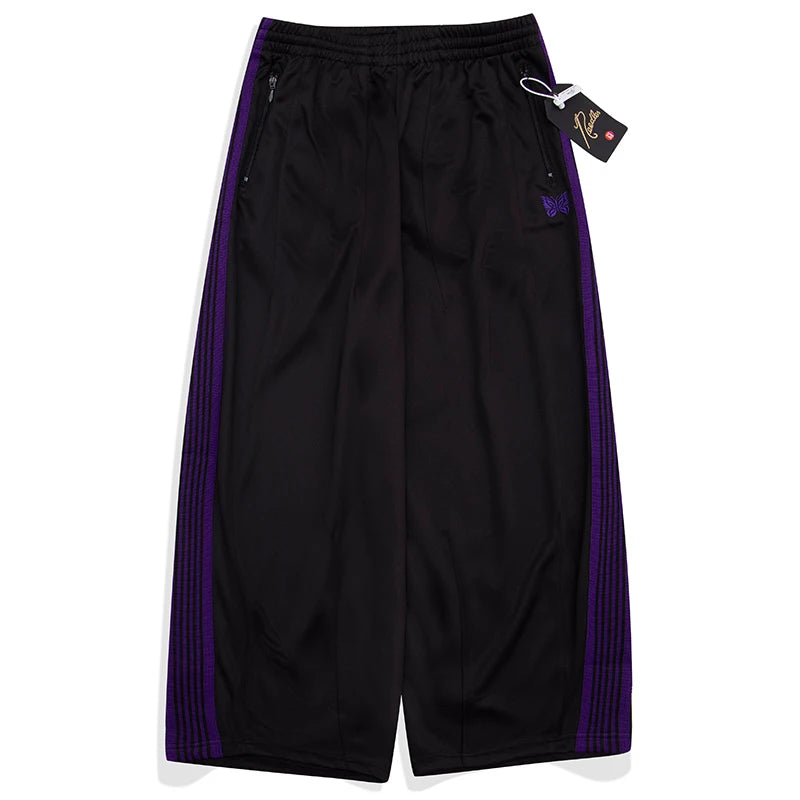 Unisex Embroidered Wide Leg Sweatpants – Baggy Casual Trousers