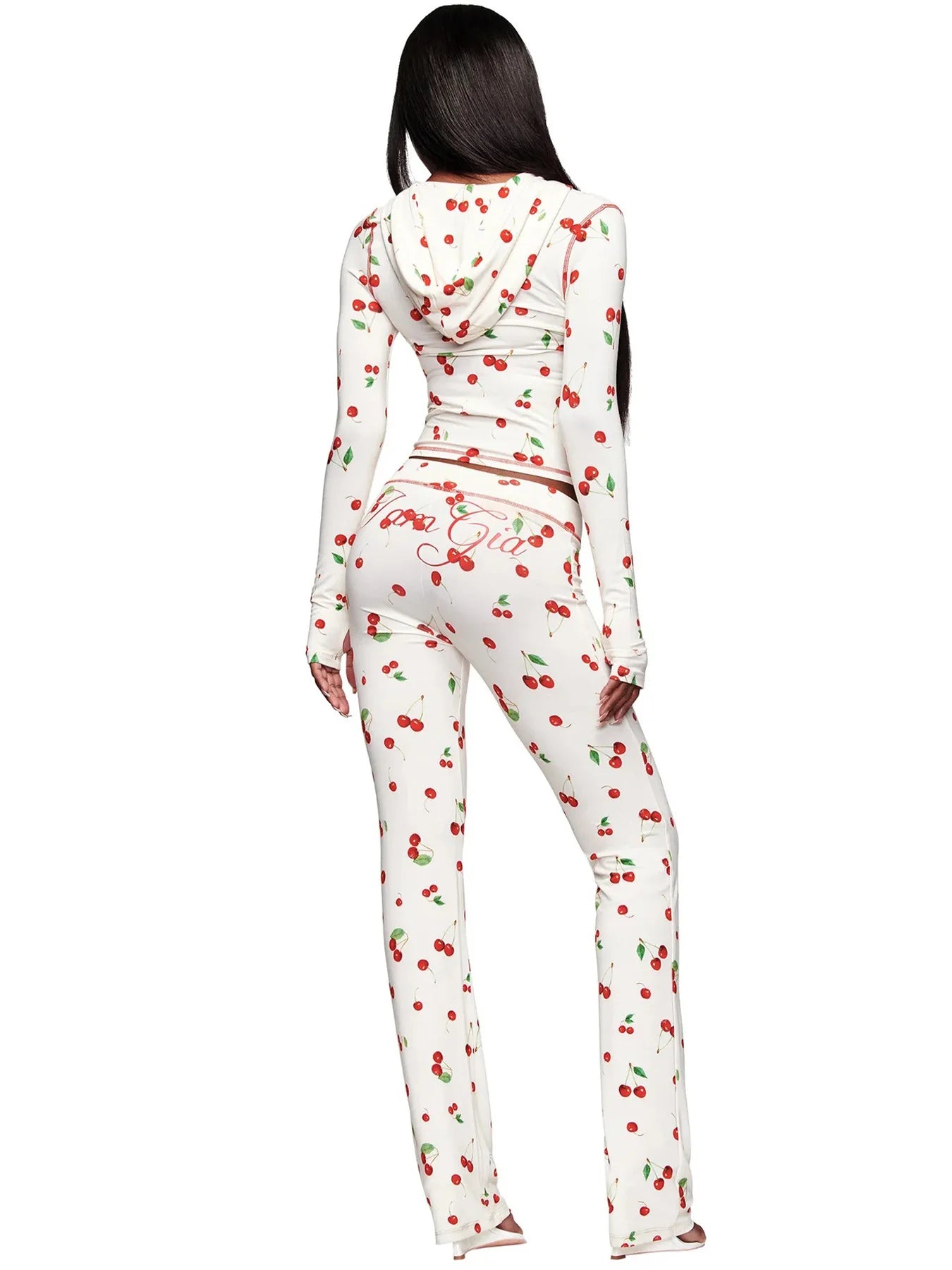 Women's Zebra Print 2-Piece Tracksuit Set – Zip Hoodie & Jogger Pants