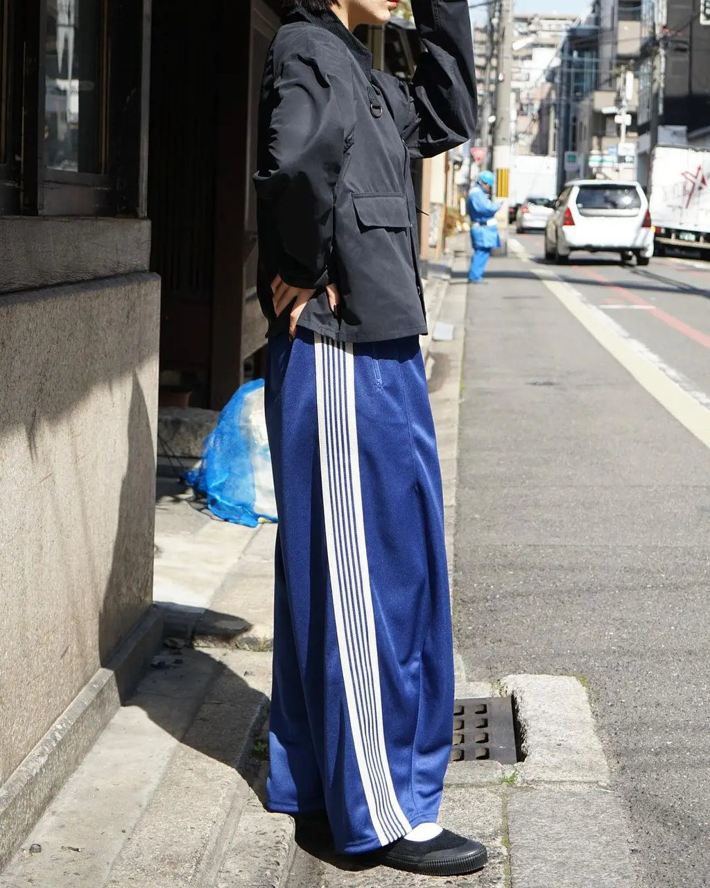 Unisex Embroidered Wide Leg Sweatpants – Baggy Casual Trousers