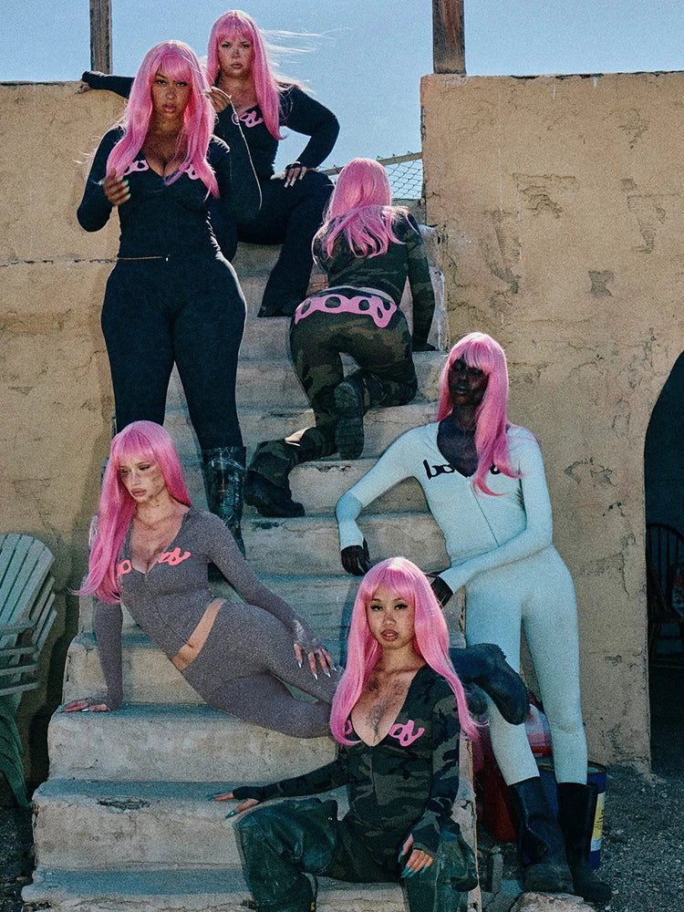 Women's Hooded 2-Piece Tracksuit Set – Zip Jacket & Matching Leggings