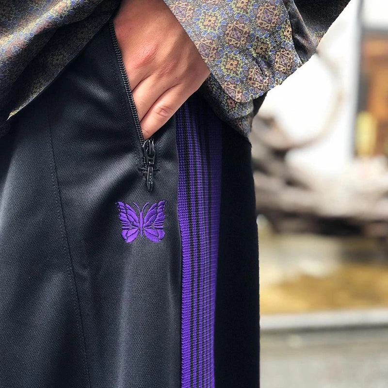 Unisex Embroidered Wide Leg Sweatpants – Baggy Casual Trousers
