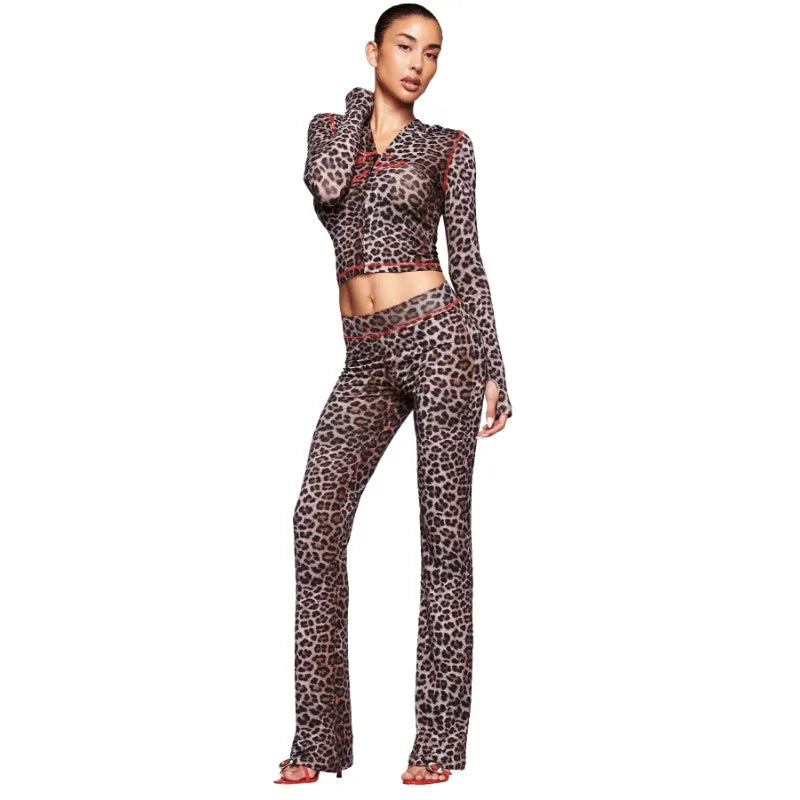 Women's Zebra Print 2-Piece Tracksuit Set – Zip Hoodie & Jogger Pants