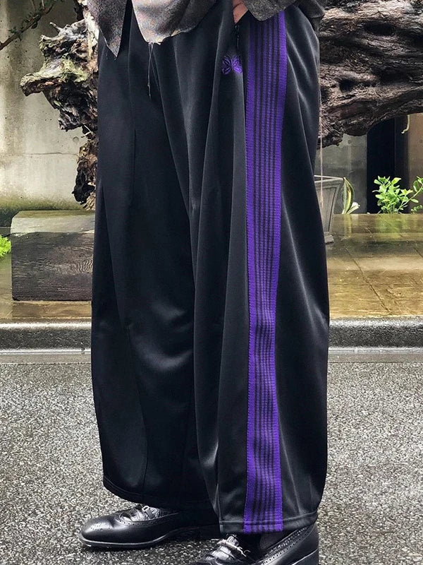 Unisex Embroidered Wide Leg Sweatpants – Baggy Casual Trousers