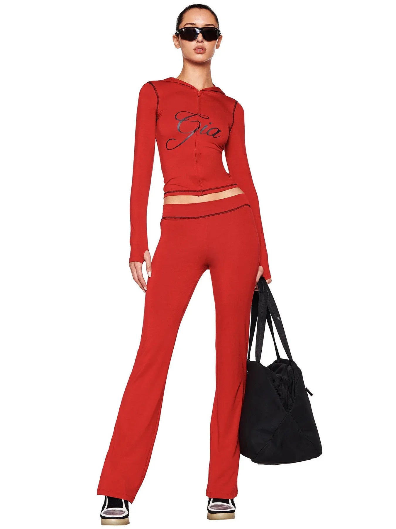 Women's Zebra Print 2-Piece Tracksuit Set – Zip Hoodie & Jogger Pants