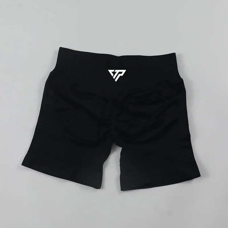 Women's Seamless Sports Bra & High Waist Gym Shorts 2-Piece Activewear Set