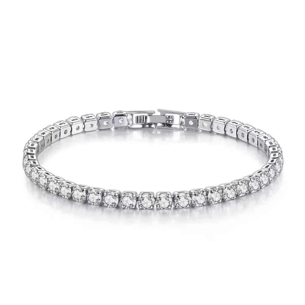 925 Sterling Silver Tennis Bracelet | Unisex Luxury Jewellery