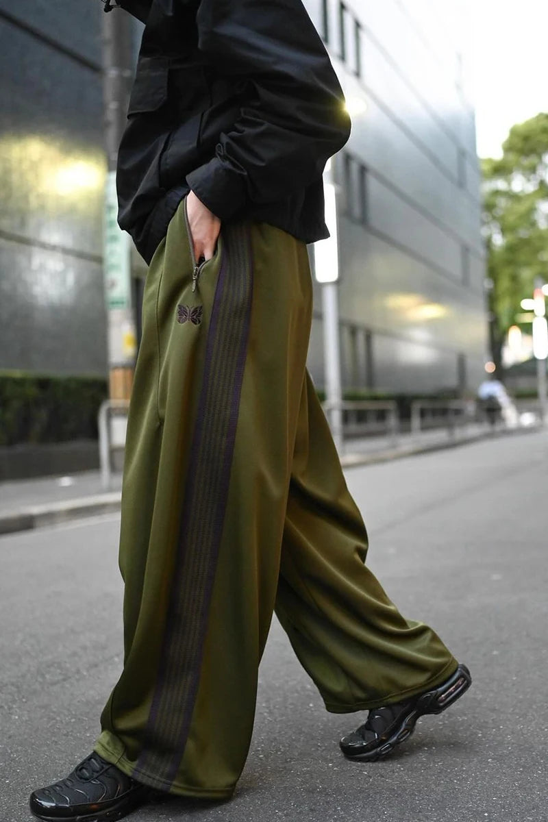 Unisex Embroidered Wide Leg Sweatpants – Baggy Casual Trousers