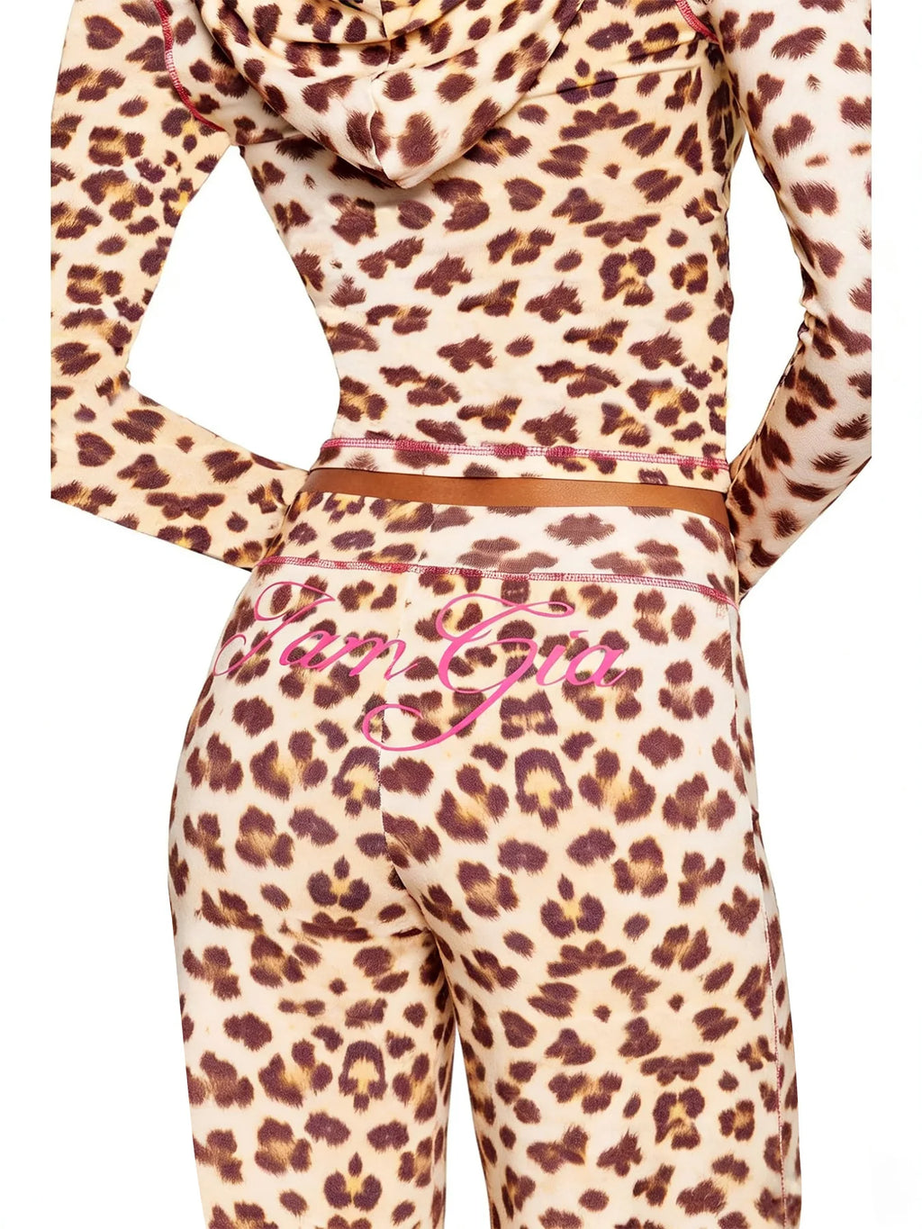 Women's Zebra Print 2-Piece Tracksuit Set – Zip Hoodie & Jogger Pants