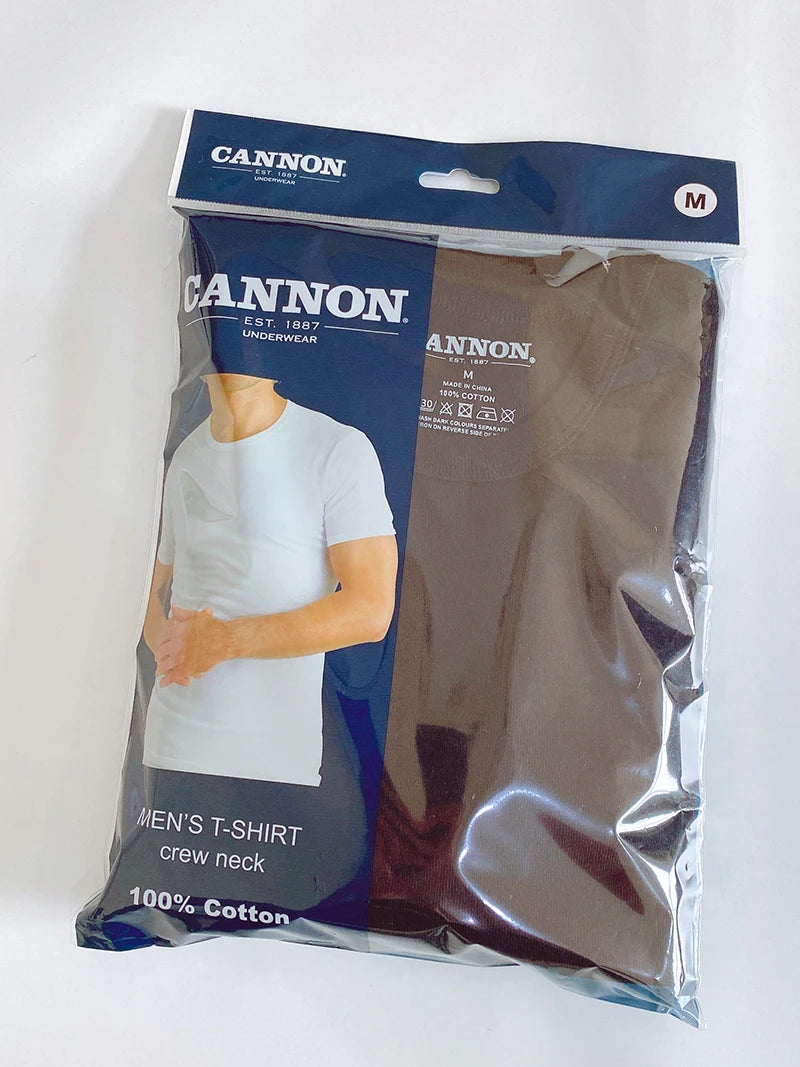 2-Pack Premium Men's Cotton Undershirts – Soft Breathable Everyday T-Shirts