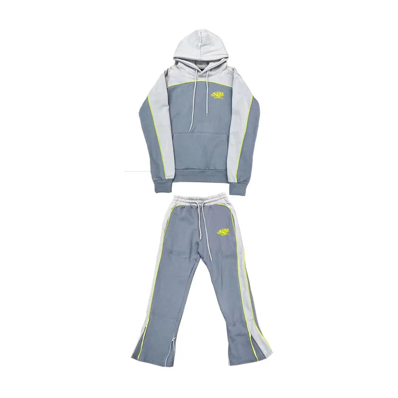 Premium Unisex Color Block Hoodie & Jogger Tracksuit Set