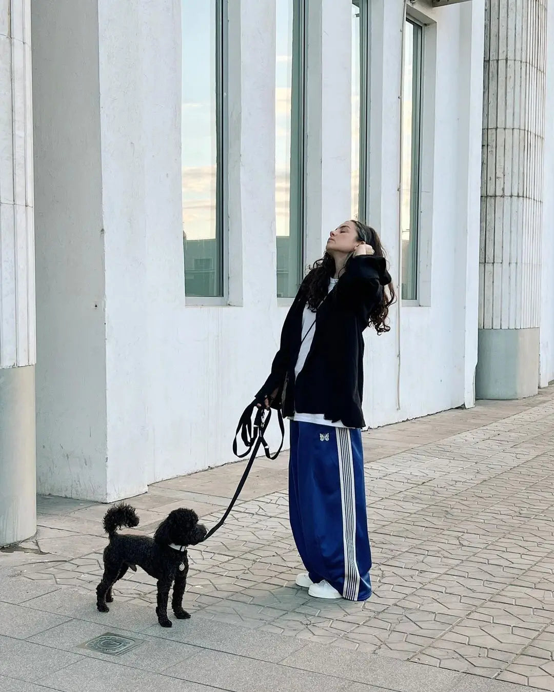 Unisex Embroidered Wide Leg Sweatpants – Baggy Casual Trousers
