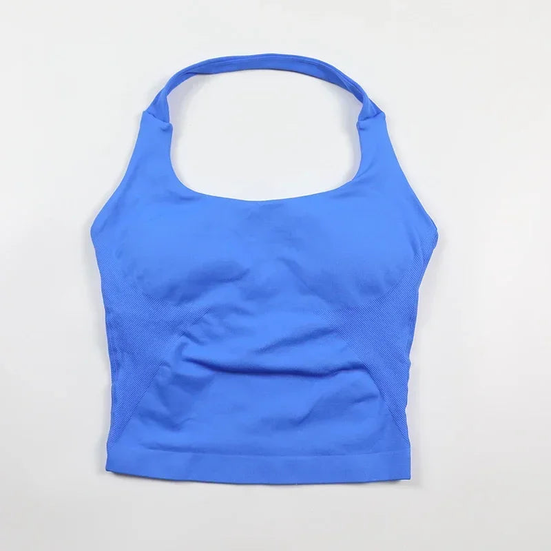 Women's Seamless Sports Bra & High Waist Gym Shorts 2-Piece Activewear Set