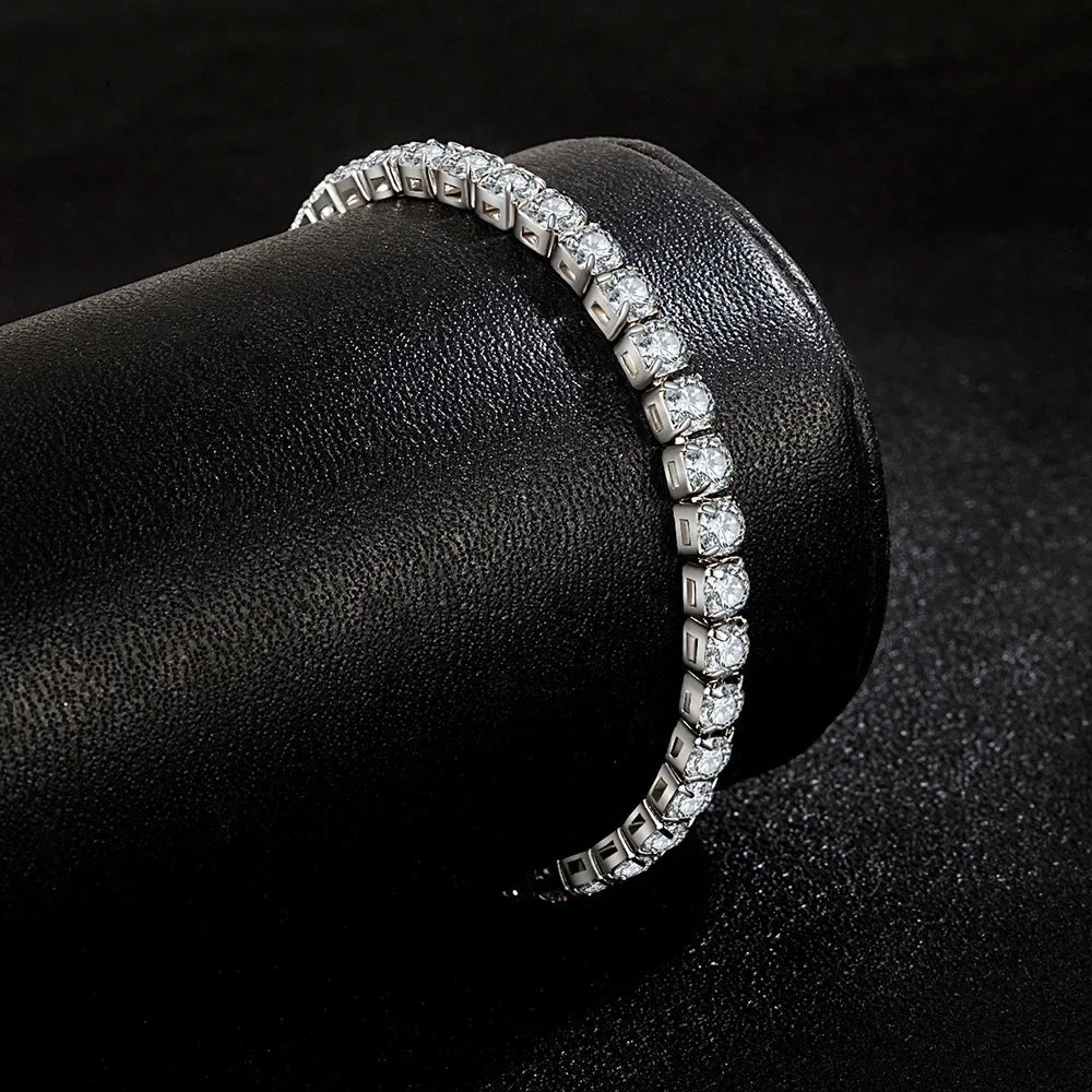 925 Sterling Silver Tennis Bracelet | Unisex Luxury Jewellery