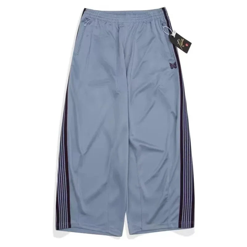 Unisex Embroidered Wide Leg Sweatpants – Baggy Casual Trousers