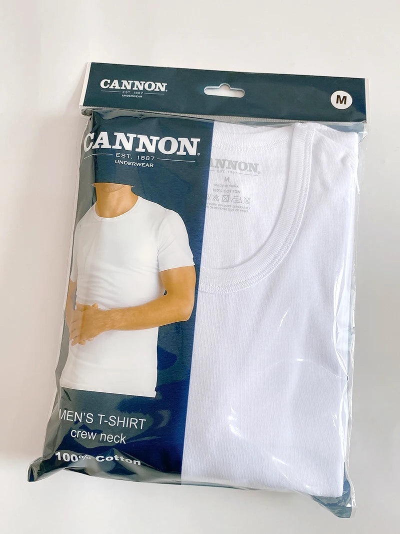 2-Pack Premium Men's Cotton Undershirts – Soft Breathable Everyday T-Shirts