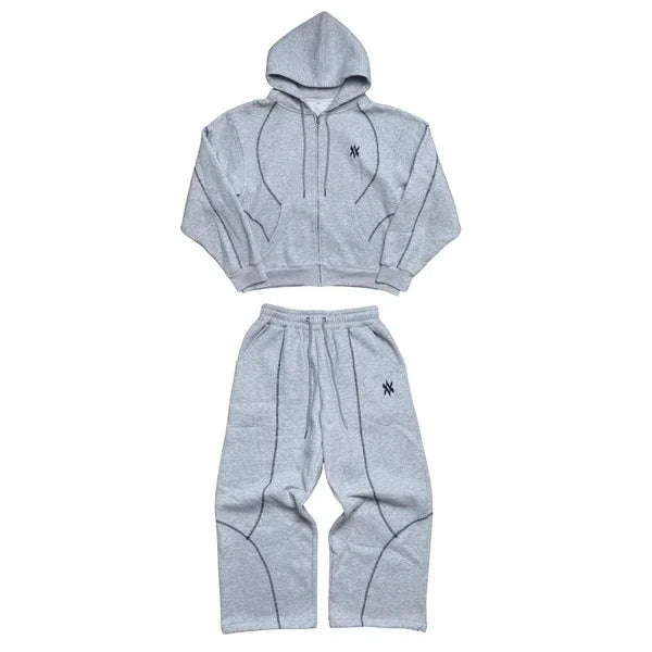 Men's Y2k Premium Hooded Sweatshirt & Jogger Tracksuit Set – Casual Streetwear