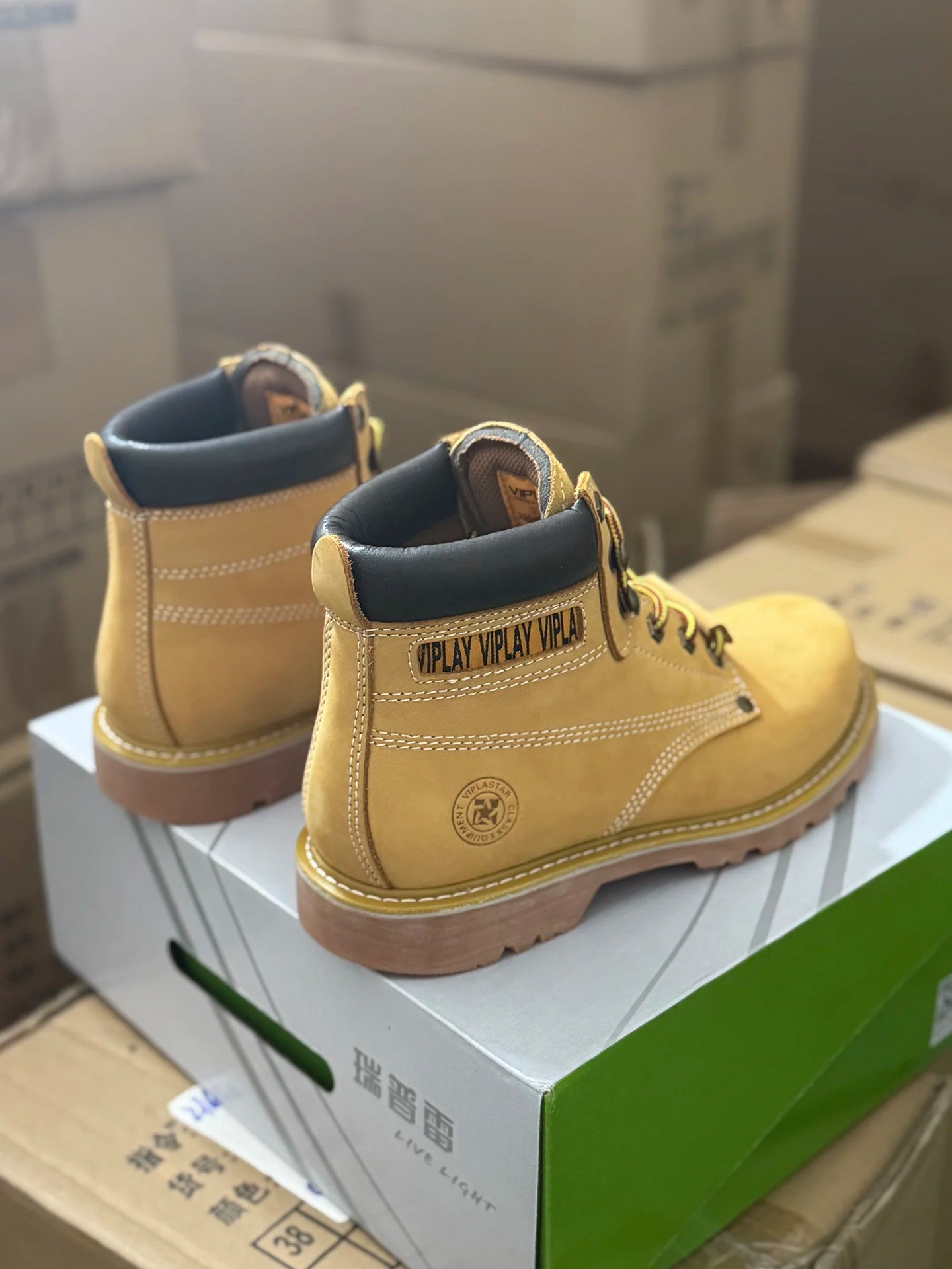 Men's Waterproof Hiking & Work Boots – Durable Outdoor Leather Safety Boots