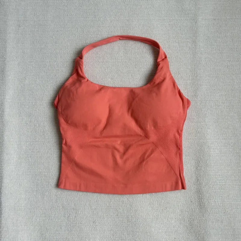 Women's Seamless Sports Bra & High Waist Gym Shorts 2-Piece Activewear Set