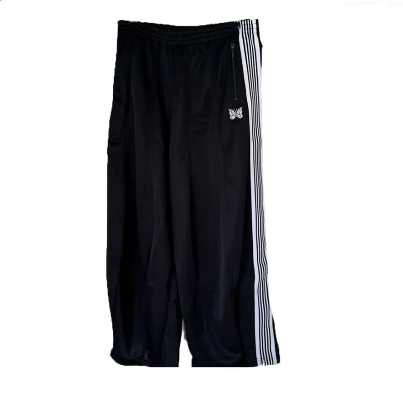 Unisex Embroidered Wide Leg Sweatpants – Baggy Casual Trousers