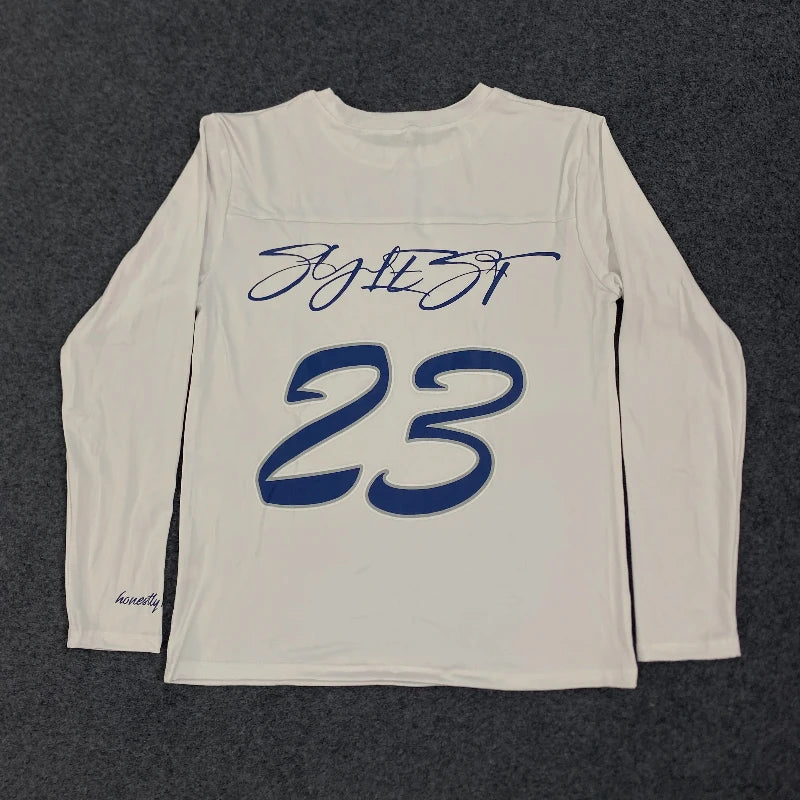 Women's Oversized Long Sleeve Graphic T-Shirt – Casual Streetwear Top
