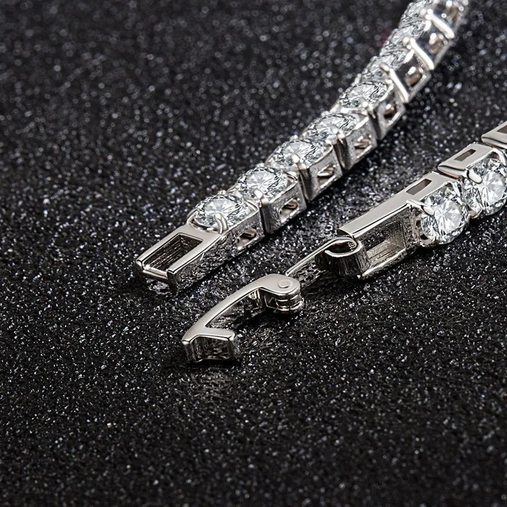 925 Sterling Silver Tennis Bracelet | Unisex Luxury Jewellery