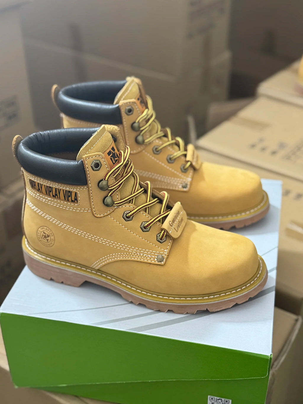 Men's Waterproof Hiking & Work Boots – Durable Outdoor Leather Safety Boots