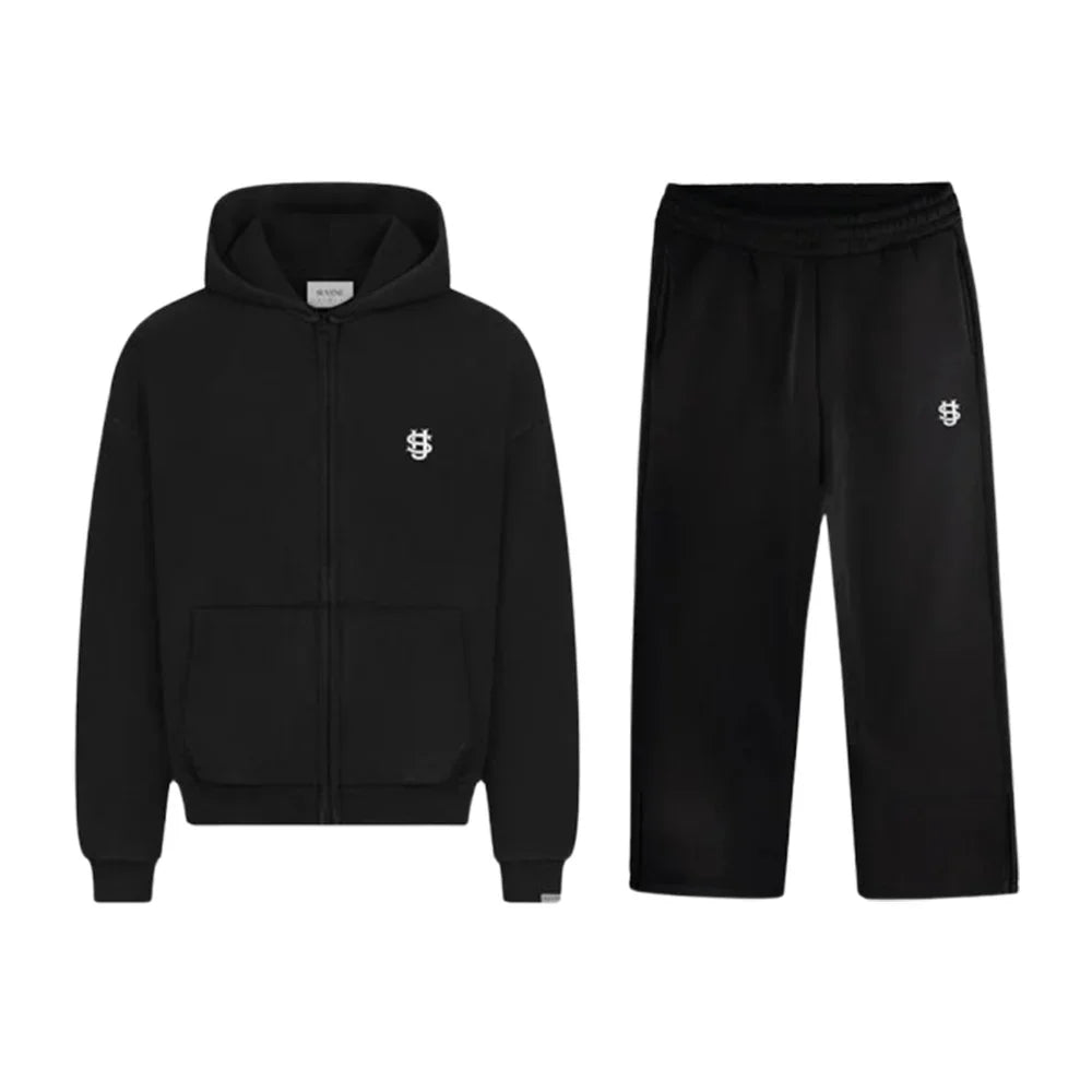 Premium Unisex Zip-Up Hoodie & Jogger Tracksuit Set – Casual Streetwear