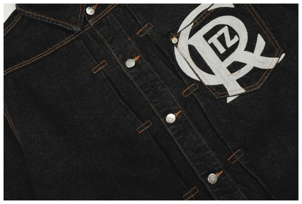 Corteiz Denim Jacket & Shorts Set – Men's Streetwear Two-Piece Outfit